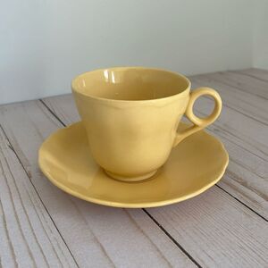 1950s Grindley Laburnum (yellow) Petalware teacup and saucer.